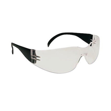 Zenon Z12 Rimless Indoor/Outdoor Optical Eyewear, Fog/Scratch-Resistant, Clear Lens, Black Temples